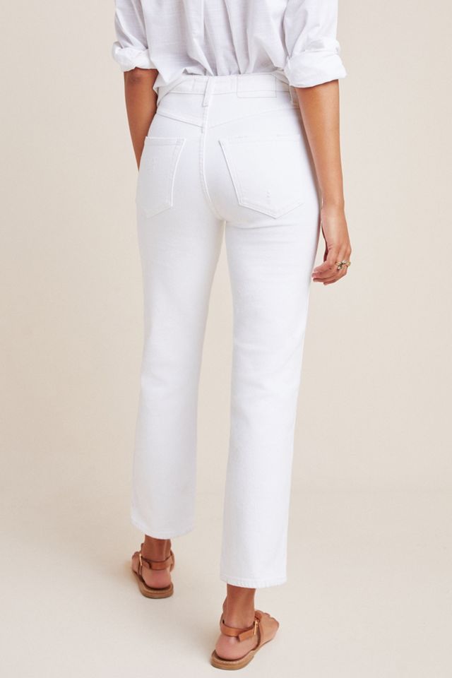 AMO Chloe High-Rise Straight Cropped Jeans #1