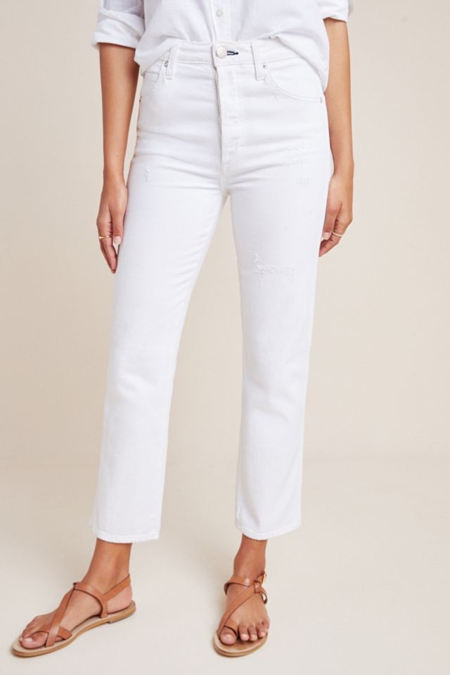 AMO Chloe High-Rise Straight Cropped Jeans #3