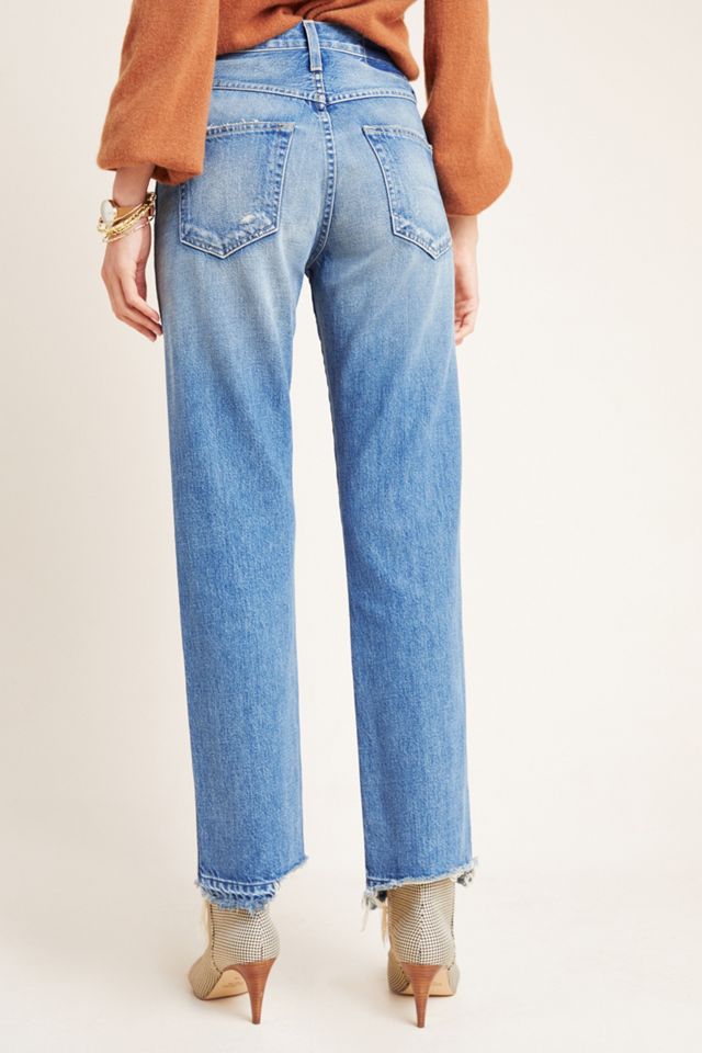 AMO Layla Ultra High-Rise Straight Ankle Jeans #1