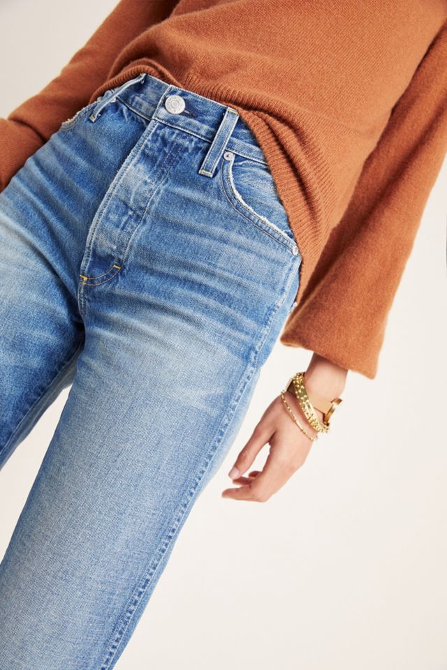 AMO Layla Ultra High-Rise Straight Ankle Jeans #2