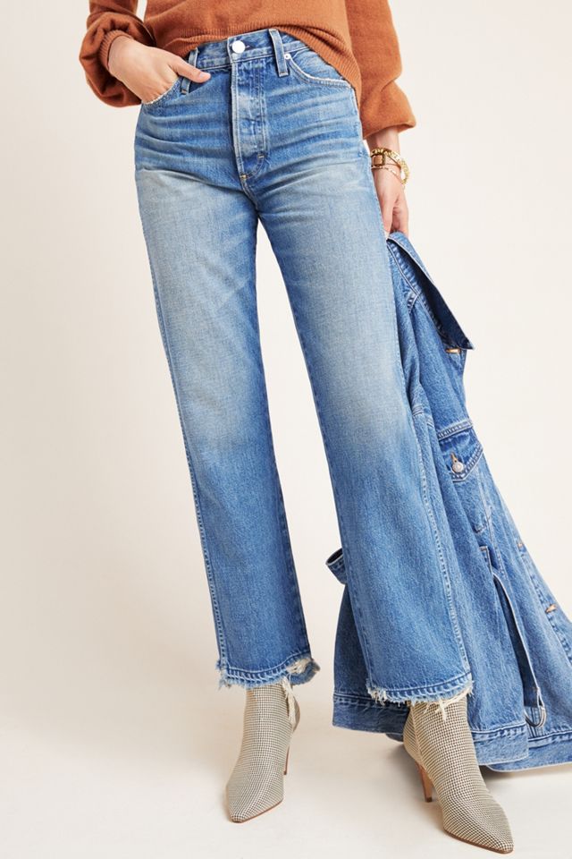 AMO Layla Ultra High-Rise Straight Ankle Jeans #4