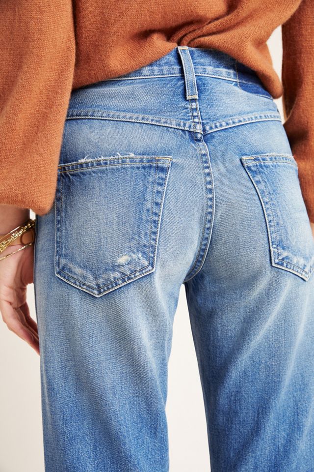 AMO Layla Ultra High-Rise Straight Ankle Jeans #6