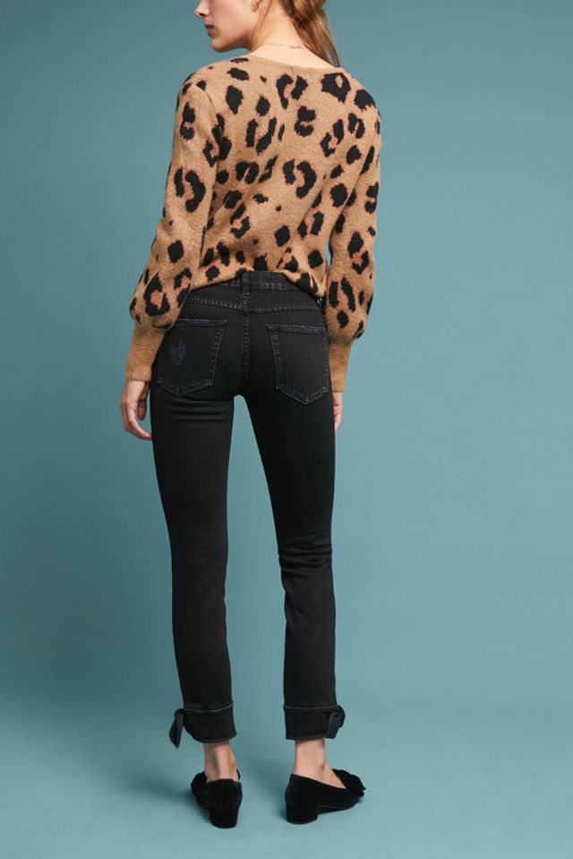 AMO Tie-Ankle Mid-Rise Skinny Jeans #1
