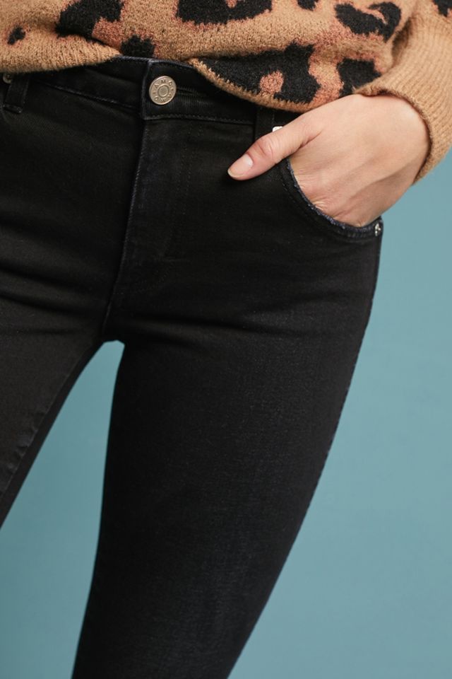 AMO Tie-Ankle Mid-Rise Skinny Jeans #3
