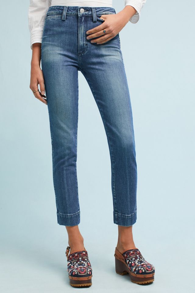 AMO Audrey Ultra High-Rise Straight Cropped Jeans #1