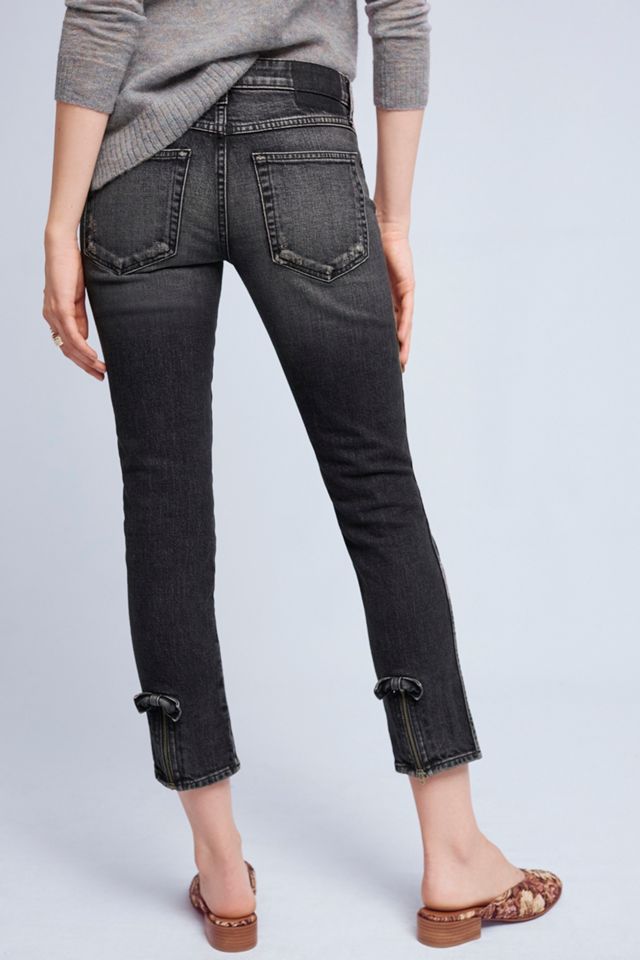 AMO Crop Straight Mid-Rise Jeans #2
