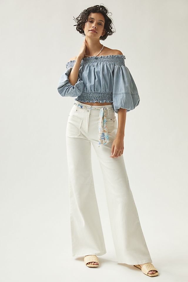 Maeve Ultra High-Rise Flare Jeans | Anthropologie FR