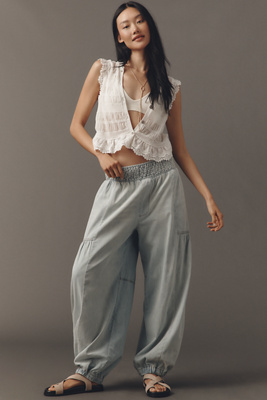 Jeans Ballon Taille Haute en , taille: XS chez Anthropologie - Pilcro - Modalova