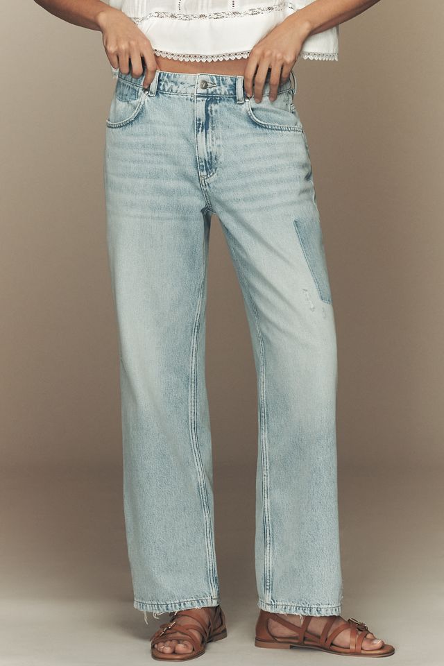 Pilcro Reworked Mid-Rise Relaxed Straight-Leg Jeans #1