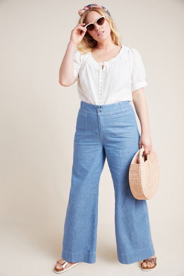 Pilcro High-Rise Wide-Leg Trouser Jeans #5