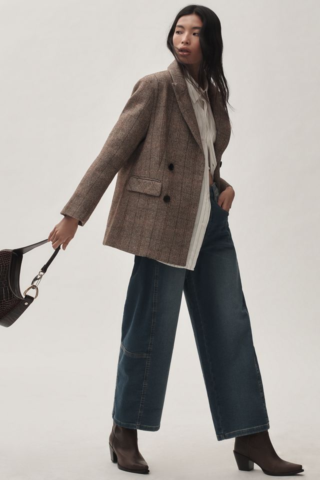 The Kenna Mid-Rise Heritage Barrel Jeans by Pilcro: Denim-Knit Edition #2