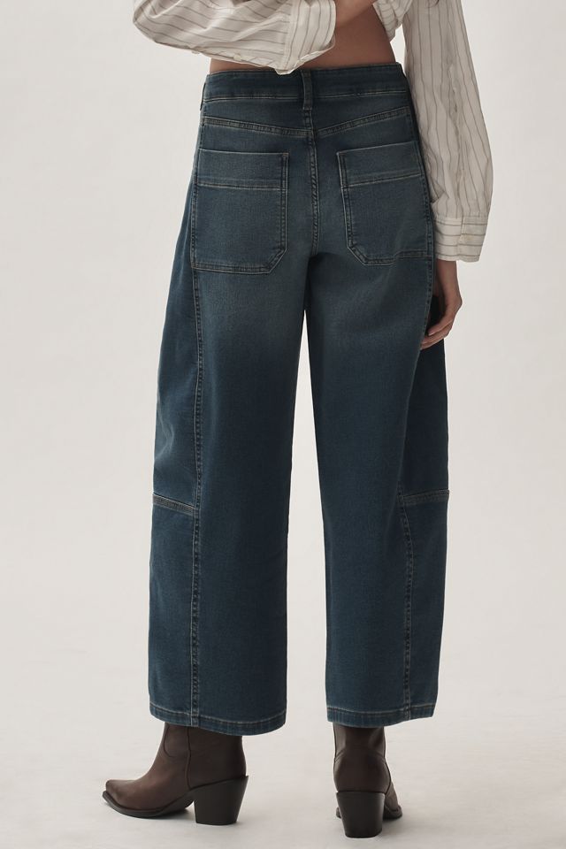The Kenna Mid-Rise Heritage Barrel Jeans by Pilcro: Denim-Knit Edition #4