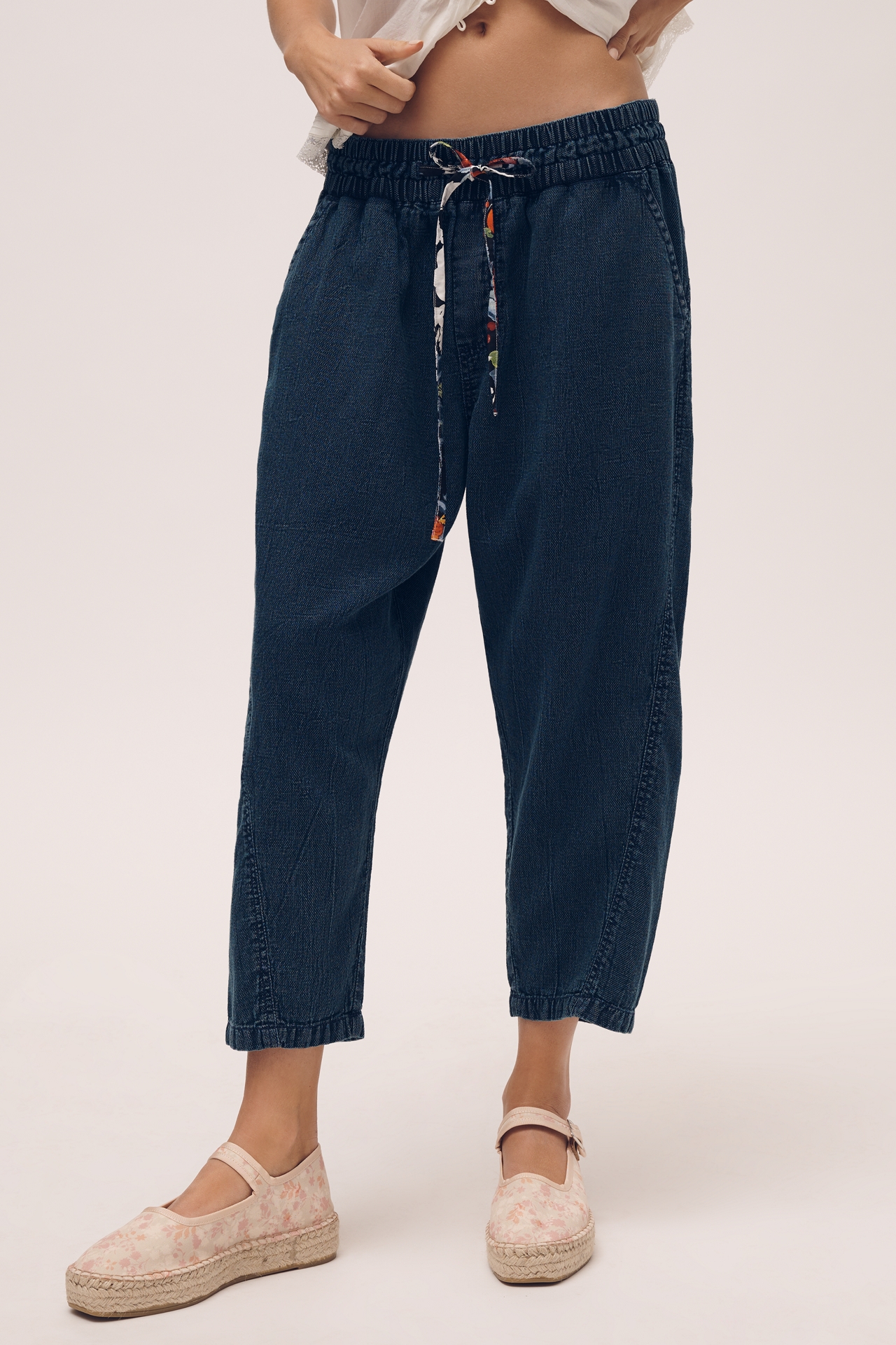 Pilcro Mid-Rise Cotton Harem Jeans