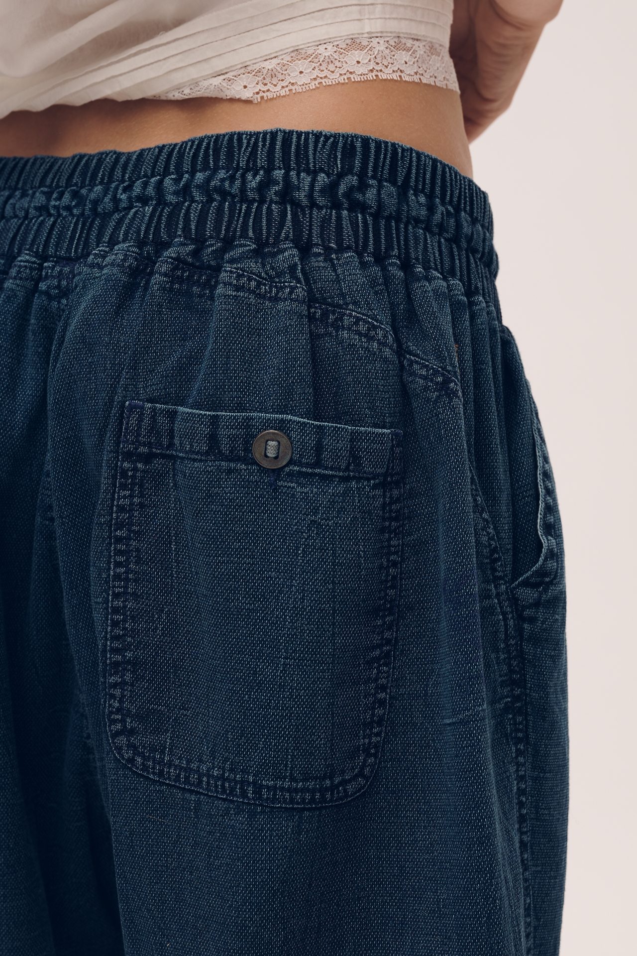Pilcro Mid-Rise Cotton Harem Jeans