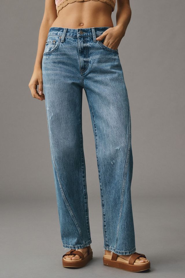 Pistola Bobbie Mid-Rise Crop Loose Straight-Leg Jeans #1