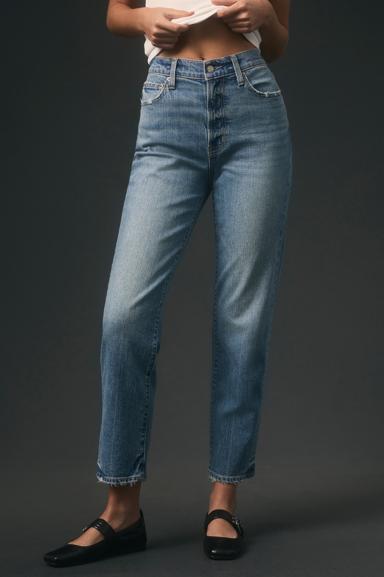 Pistola Charlie High-Rise Straight-Leg Jeans