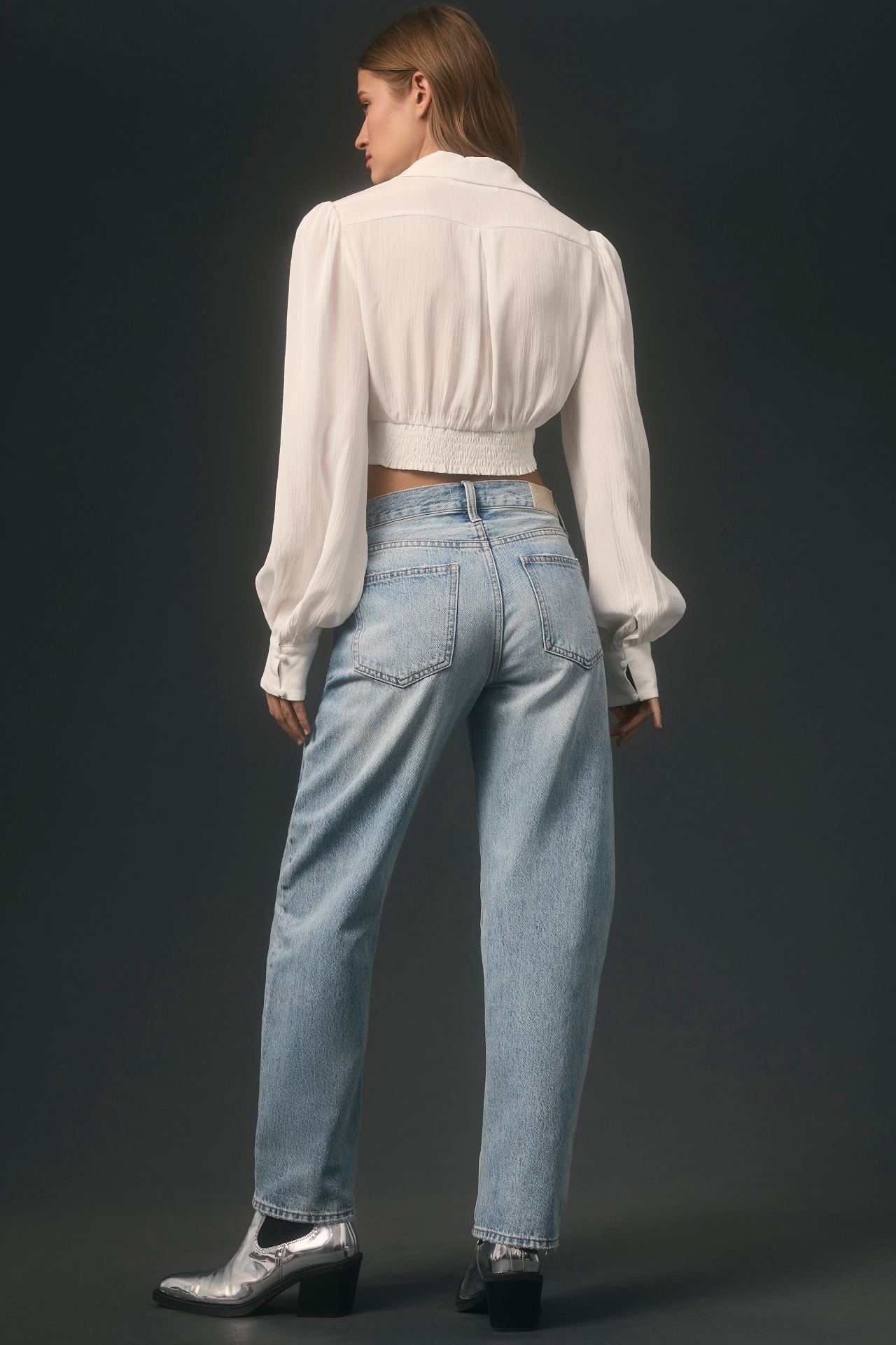 Pistola Lexi Low-Rise Baggy Wide-Leg Jeans