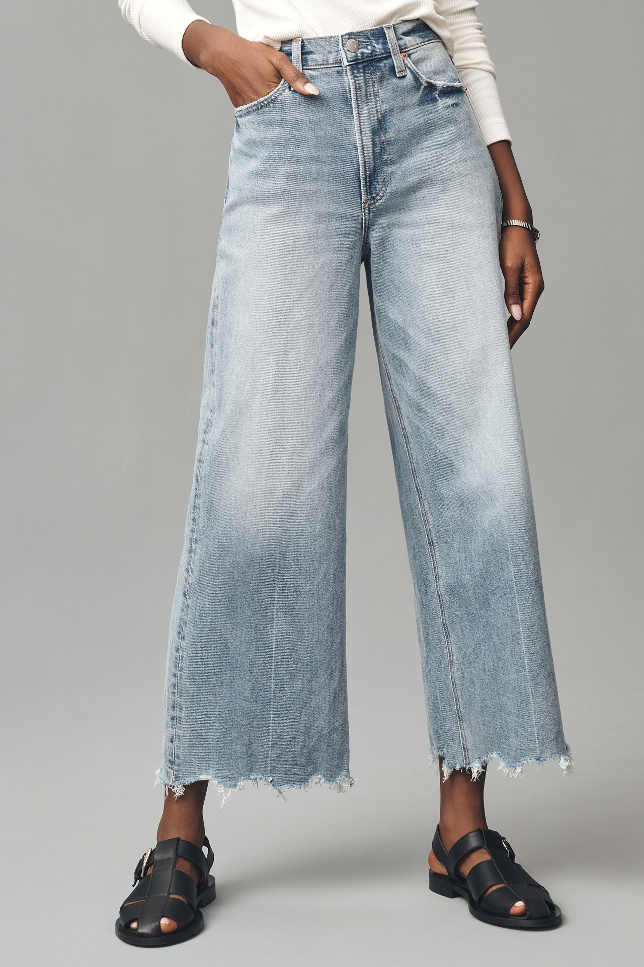 Pistola Lana High-Rise Crop Wide-Leg Jeans