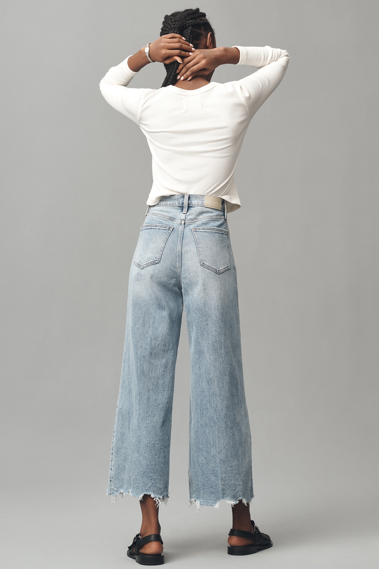 Pistola Lana High-Rise Crop Wide-Leg Jeans