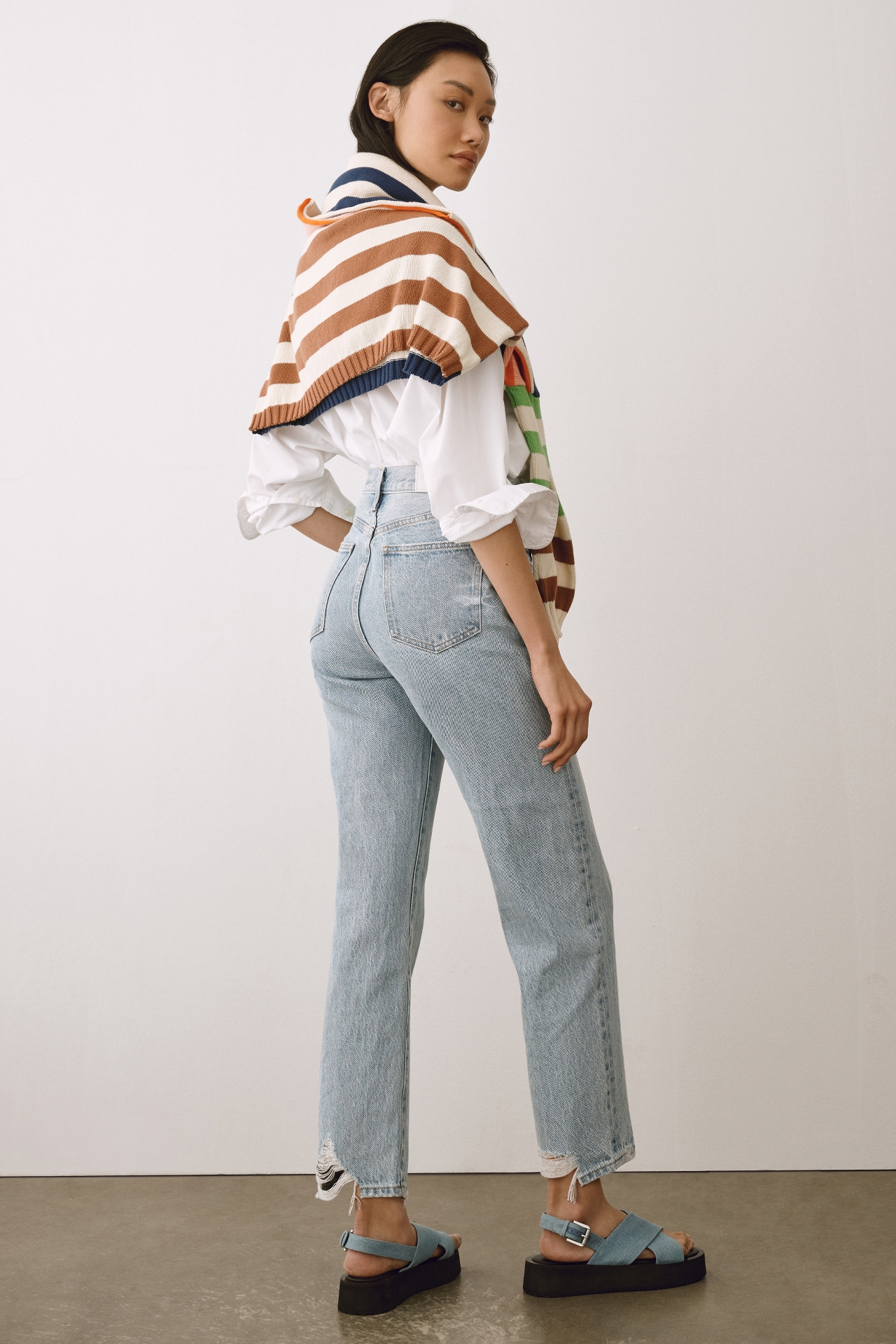 Pistola Cassie High-Rise Straight-Leg Jeans