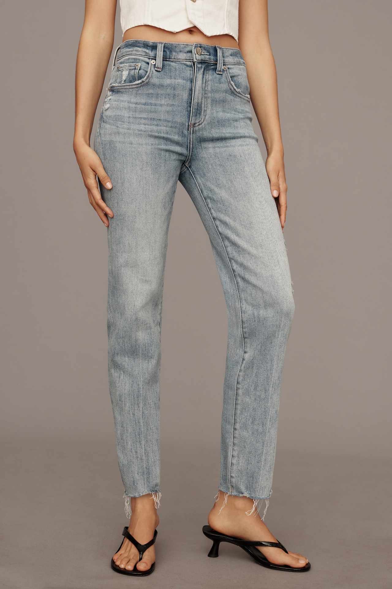 Pistola Monroe High-Rise Straight-Leg Jeans