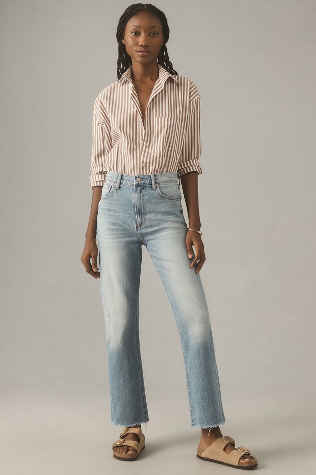 Pistola Ally High-Rise Crop Flare Jeans | Anthropologie