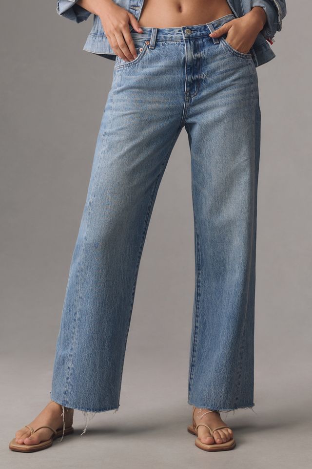 Pistola Bobbie Seamed Ankle Mid-Rise Loose Straight-Leg Jeans #1