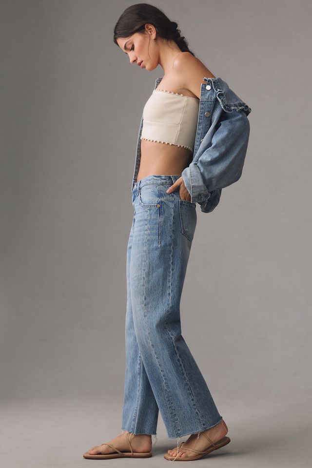 Pistola Bobbie Seamed Ankle Mid-Rise Loose Straight-Leg Jeans #2