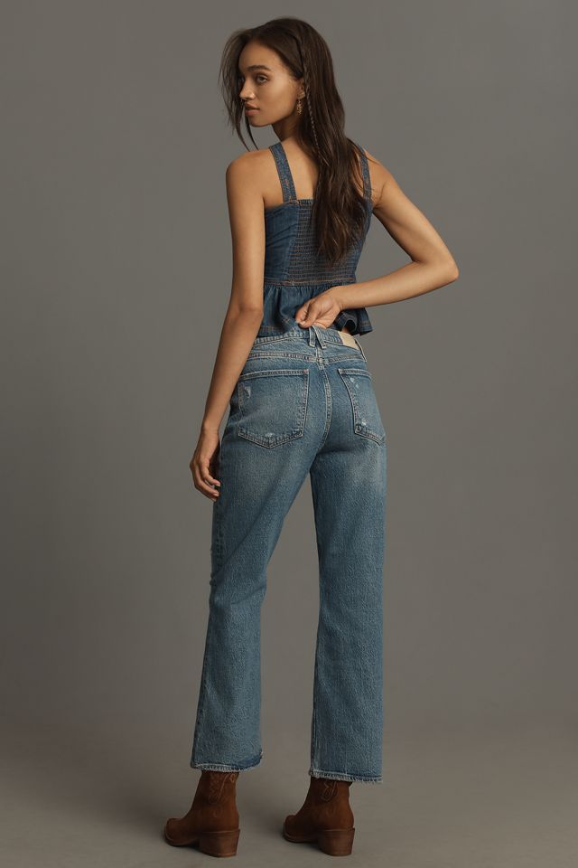 VERVET Denim | Jolene High Rise Crop Flare Jeans main image 0