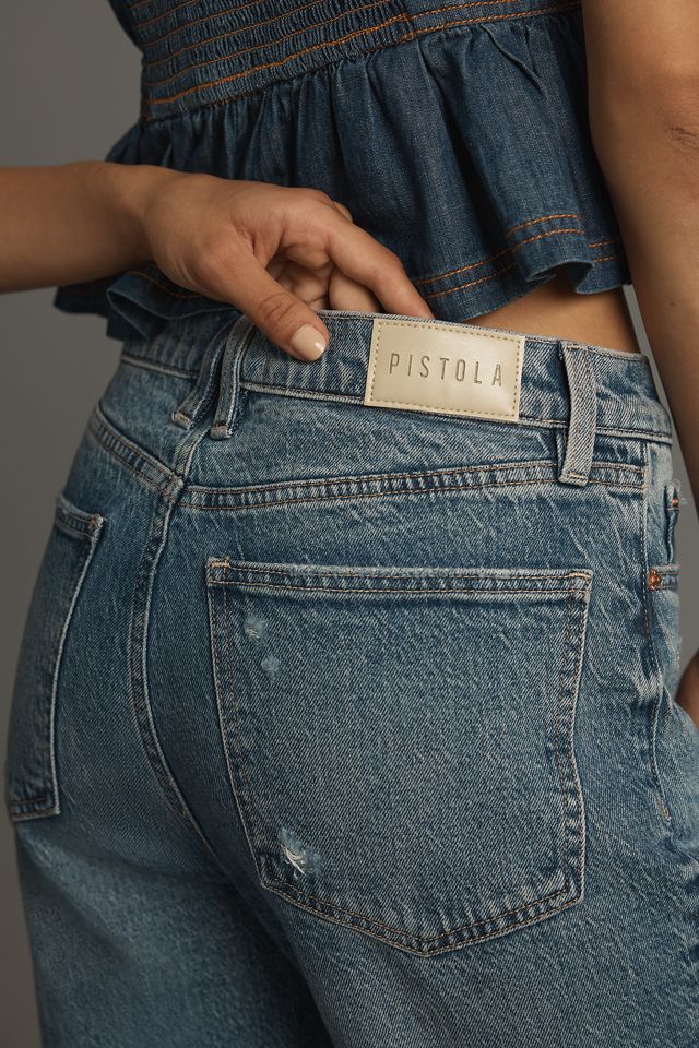 ALLY HIGH RISE BOOTCUT JEANS in scholar distressed main image 0