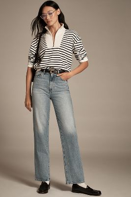 Pistola Cassie High-rise Straight-leg Jeans In Blue