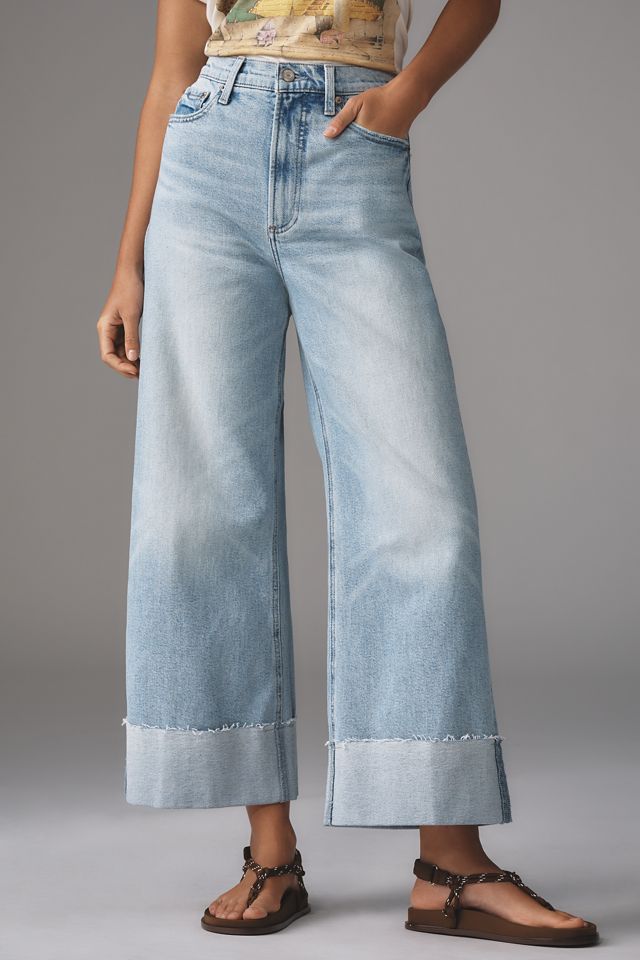 Pistola Lana High Rise Ultra-Wide-Leg Cuffed Jeans #1