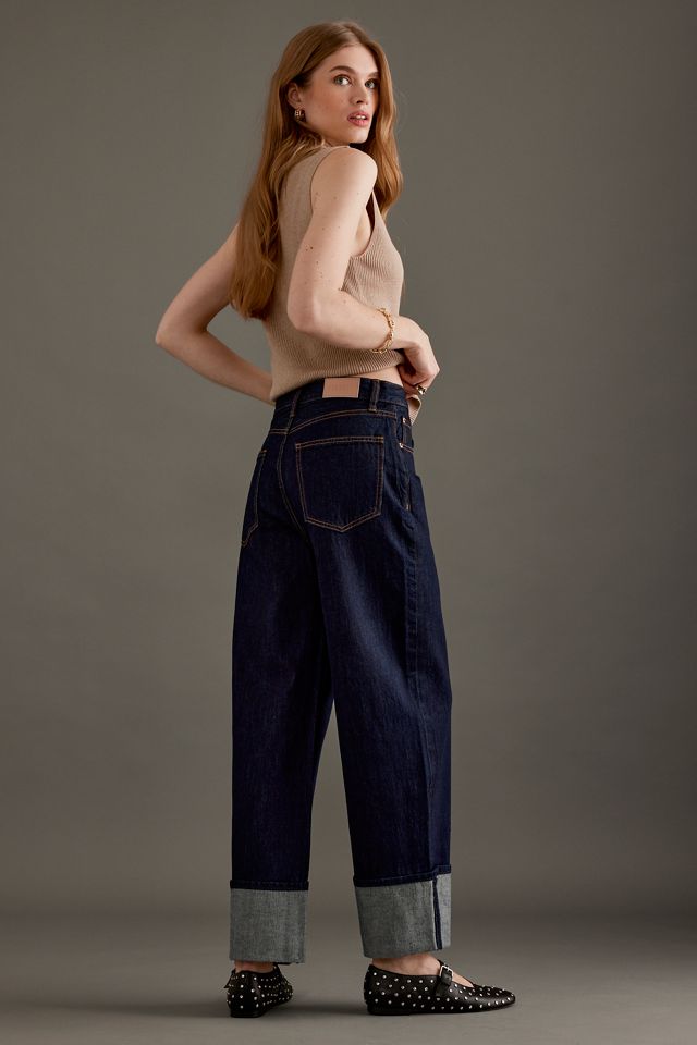 Pistola Ryder High-Rise Cuffed Straight-Leg Jeans #1
