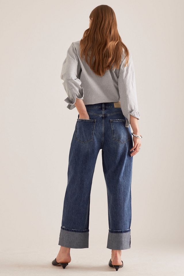 Pistola Ryder High-Rise Cuffed Straight-Leg Jeans #1