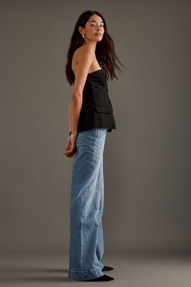 Pistola Lana High Rise Ultra Wide Leg in Cider
