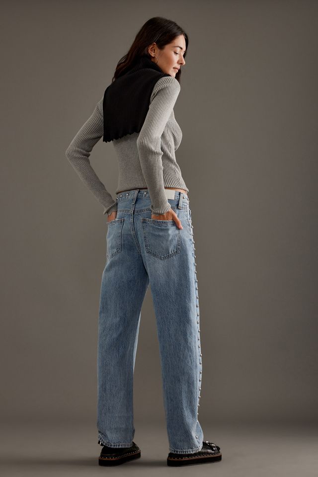 Jeans Rectos con Lazo Pistola Lexi de Tiro Medio #1