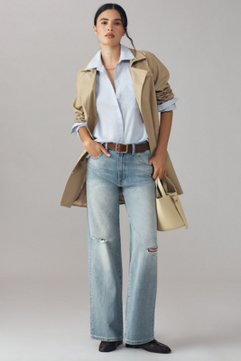 Pistola Hendrix High-rise Wide-leg Jeans In Blue