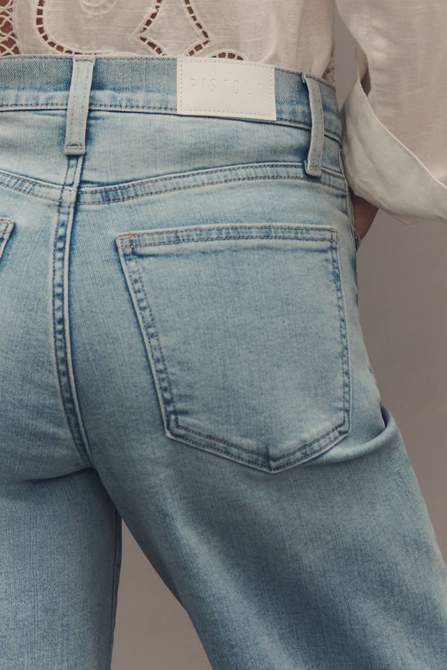 Pistola Izzy Mid-Rise Crop Wide-Leg Jeans #4