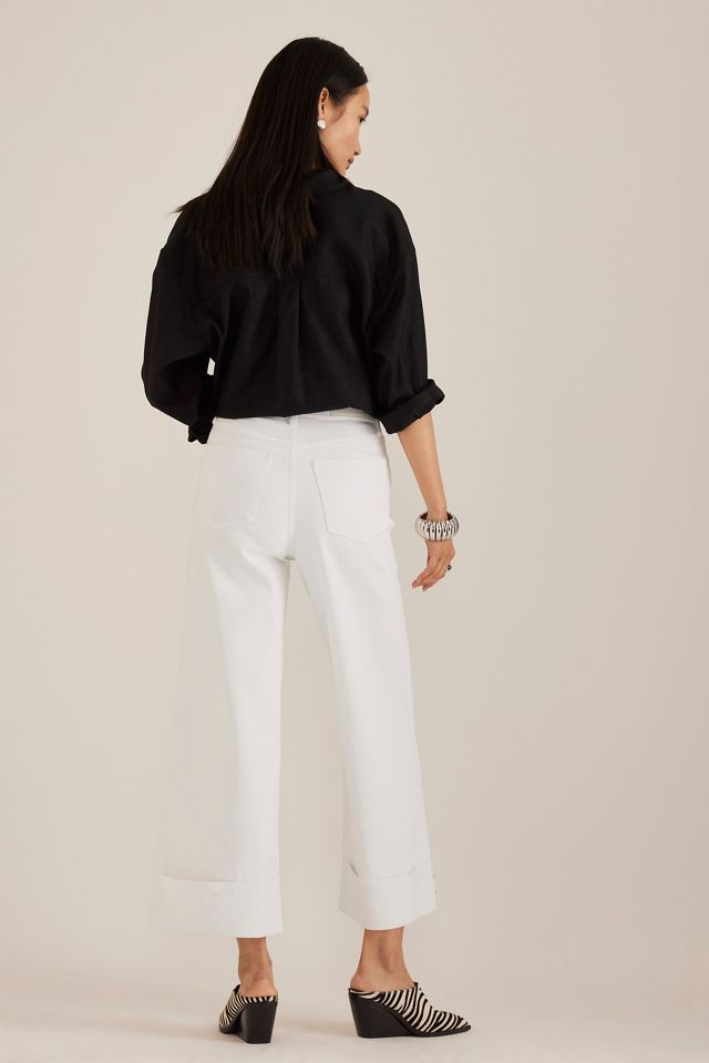 Pistola Lana High-Rise Cuffed Crop Ultra Wide-Leg Jeans #1