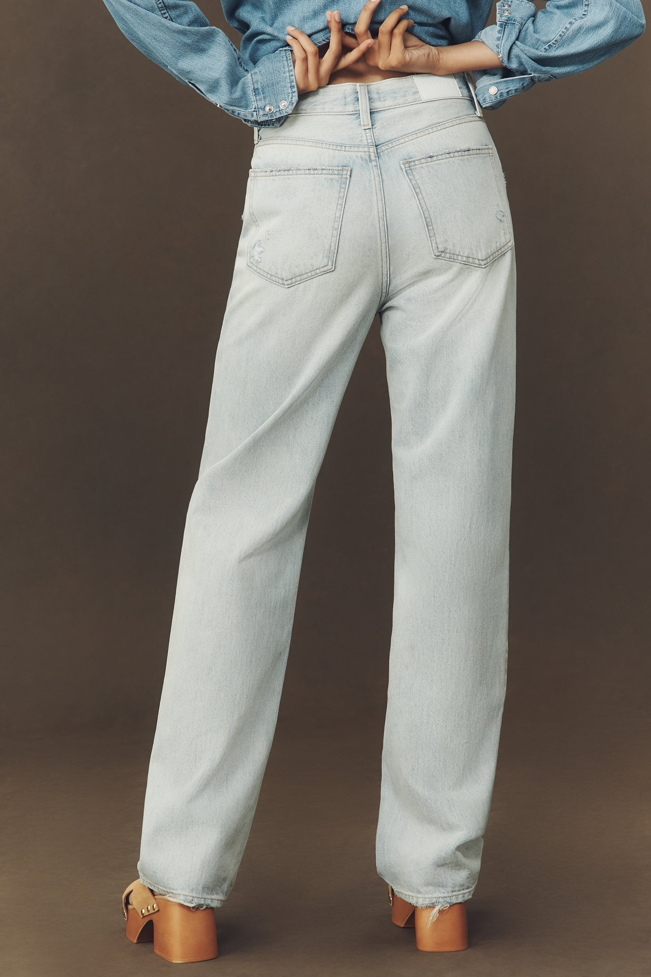 Pistola Cassie High-Rise Straight-Leg Jeans