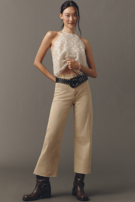 Penny High-Rise Crop Wide-Leg Jeans
