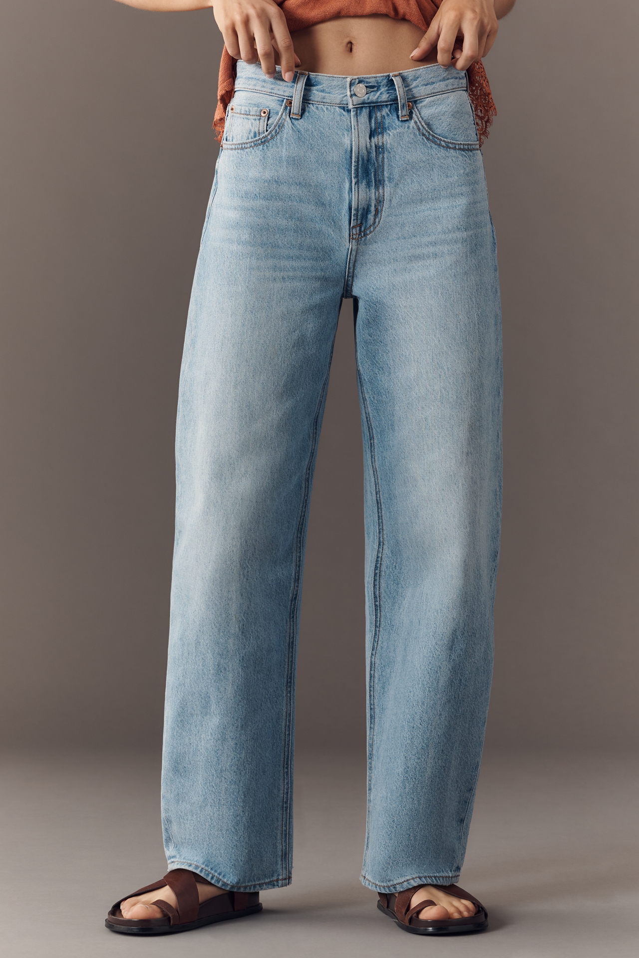 Pistola Wes High-Rise Barrel-Leg Jeans