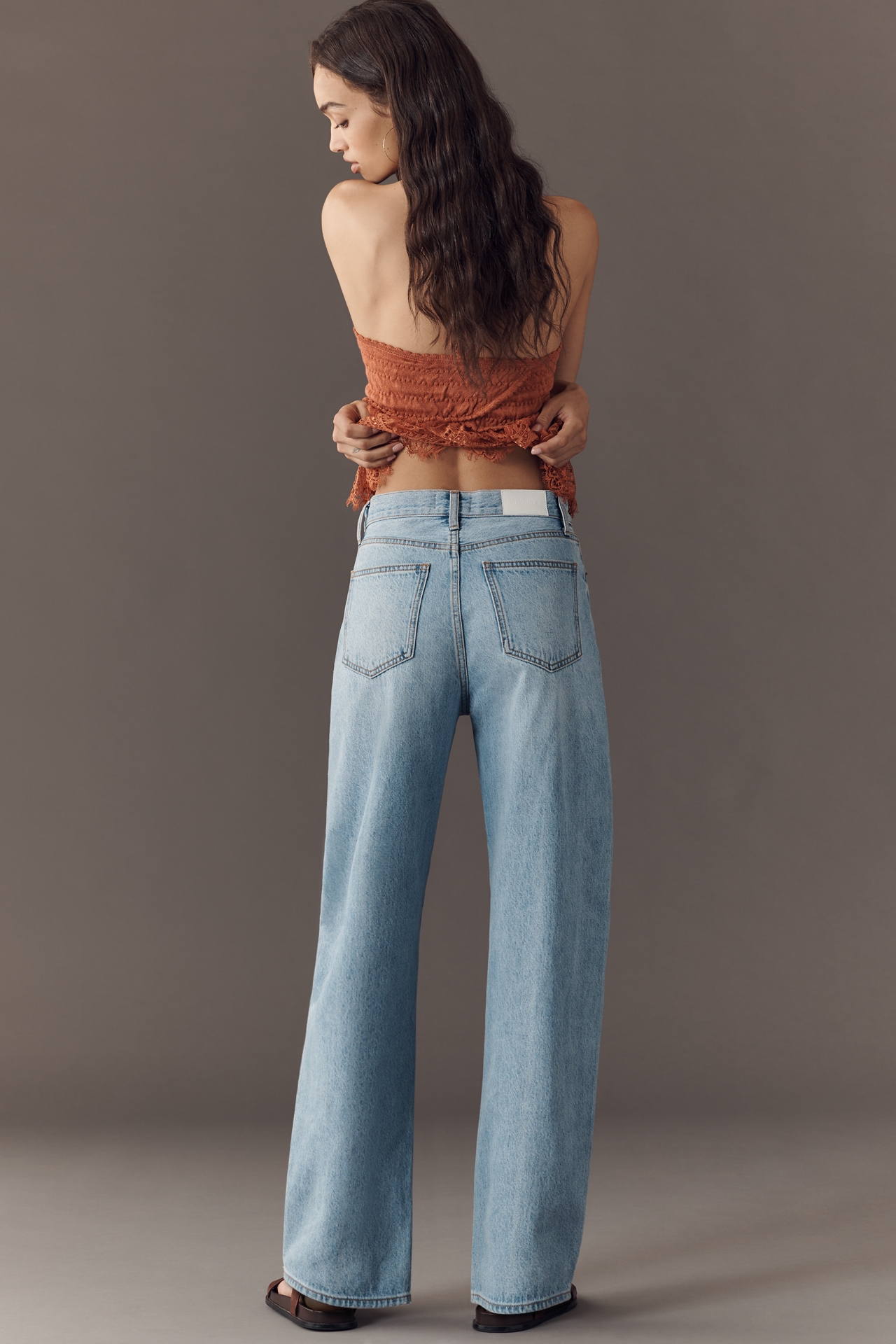 Pistola Wes High-Rise Barrel-Leg Jeans