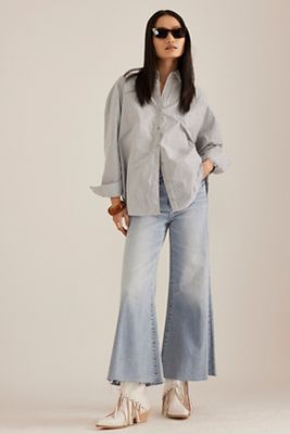 Pistola Izzy Mid-Rise Wide-Leg Cropped Jeans