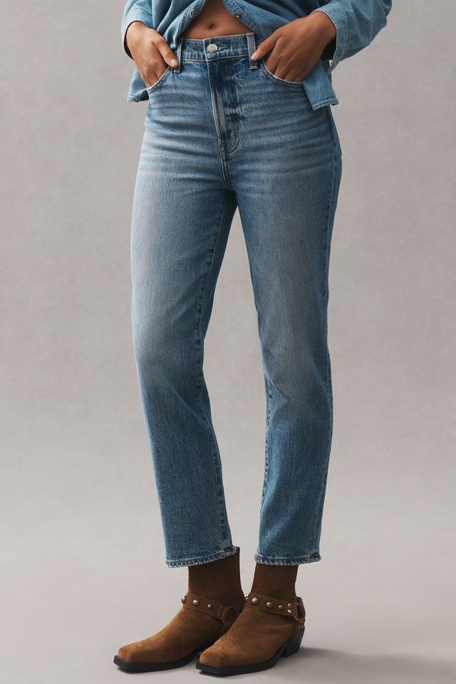 Pistola Bri High-Rise Ankle Straight-Leg Jeans #1