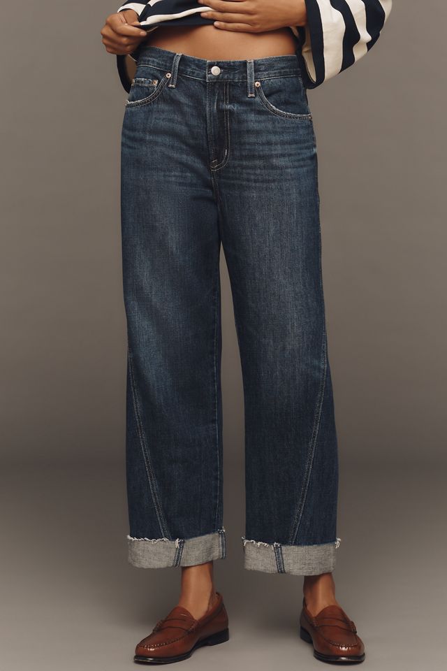 Pistola Kacey Cuffed High-Rise Wide-Leg Boyfriend Jeans #2