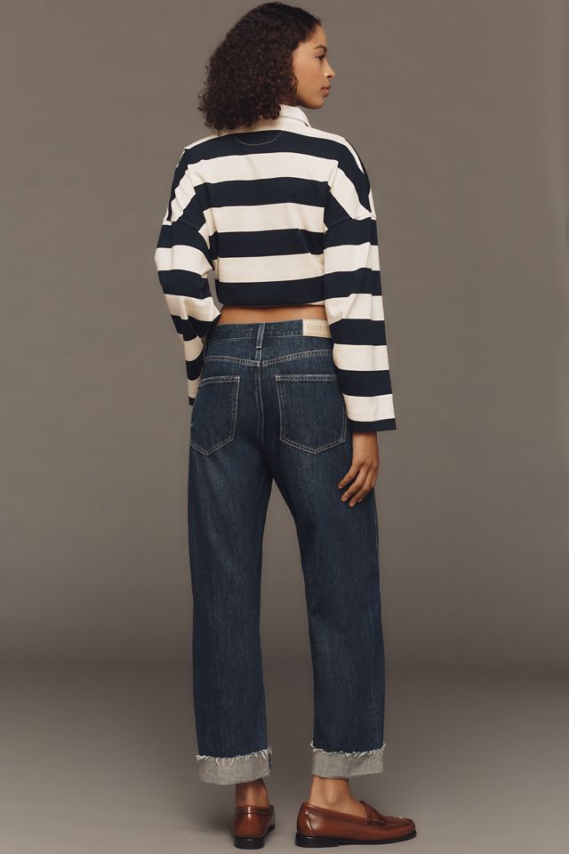 Pistola Kacey Cuffed High-Rise Wide-Leg Boyfriend Jeans #3