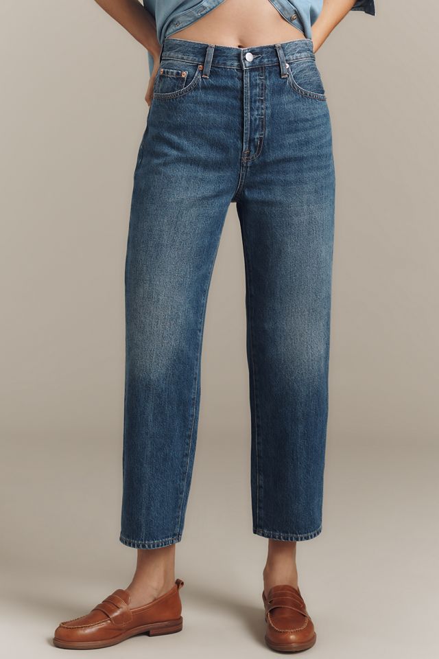 Pistola Cassie High-Rise Crop Straight-Leg Jeans #1