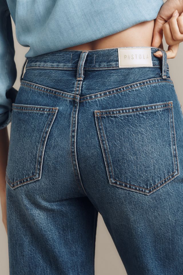 Pistola Cassie High-Rise Crop Straight-Leg Jeans #3