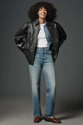 Pistola Cassie High-rise Straight-leg Jeans In Blue